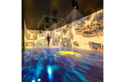 China Yoga Studio Holographic Projection Digital Art 360 Immersive Projection Experience Room supplier