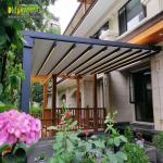 Customized Waterproof Retractable Awning Aluminum PVC Pergola Roof Sunshade System for sale