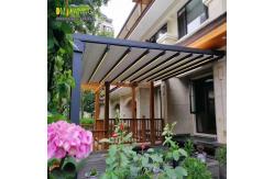 China Customized Waterproof Retractable Awning Aluminum PVC Pergola Roof Sunshade System supplier