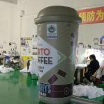 Customized Giant Promotion Event Mascot Characters Inflatable Coffee Cup for Advertising for sale