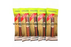 China Flat Shape Aluminum Foil Laminated Cigar Wrap Bag With Zipper supplier