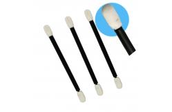 China Rigid Black PP Stick Foam Tip Cleaning Swabs For PCB Electronics supplier