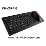 5VDC Ergonomic Laser Industrial Keyboard With Trackball FCC USB