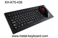 China 5VDC Ergonomic Laser Industrial Keyboard With Trackball FCC USB supplier