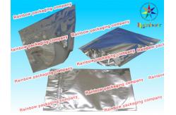 China Flat three sides sealed mylar foil zipper with hange hole supplier