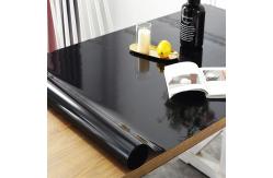China Transparent PVC Printed Tablecloth For Simple Home Dining Coffee supplier
