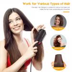 Nylon CE 65W 3 In 1 Hair Dryer Comb , Hair Dryer Brush Straightener for sale