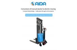 China Semi Electric Pallet Stacker Forklift 1000kg/2000kg with Customization Flexibility supplier