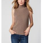 Cutaway Sleeveless Knit Pullover Sweater Merino Wool Material Thin For Female for sale