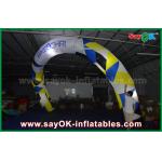 Arch Bridge Design Outdoor Giant Rainbow Entrance Inflatable Arch For Event Custom Logo Printing for sale