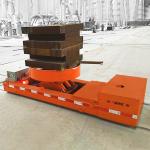 Lifting Platform Rail Transfer Trolley Battery Wireless Remote Control Stepless Speed