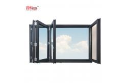 China Aluminium Folding Double Glazed Bifold Windows Hurricane Proof Custom supplier