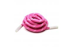 China Flat Hockey Custom Shoelace Skate Custom Shoe Strings Blue Yellow Pink supplier
