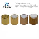 Smooth Aluminum Custom Color Shell Plastic Dispensing Disc Top Cap for sale