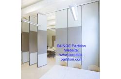 China Folding Movable Conference Room Partition Walls Single Or Double Roller On Panel supplier