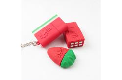 China PVC Open Mold Cute USB Stick Watermelon Strawberry Chocolate Shaped supplier