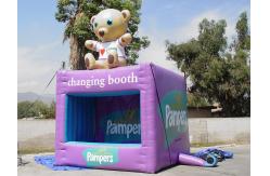 China Portable Purple Square Kiosks With Digital Printing , Advertising Inflatables supplier