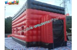 China Red Durable Inflatable Party Tent PVC Coated Nylon With Cube Design supplier