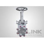 Stainless Steel Knife Gate Valve Lugged , SS Yoke , Self Cleaning Mechanism for sale