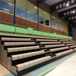China indoor telescopic seating system outdoor bleachers and stadium retractable seat factory
