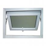 Conch Profile Plastic PVC Awning Window Clear Double Tempered Glass Window for sale