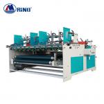 RINO Carton Box Folder Gluer Machine , Semi Automatic Corrugated Folder Gluer 3.2kw for sale