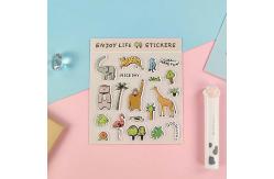 China Three Dimension 3D Puffy Stickers Foamed Leather Puffy Paint Stickers supplier