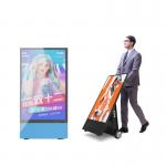 Restaurant Outdoor LCD Digital Poster 1800cd/M2 Brightness Portable Battery Powered for sale