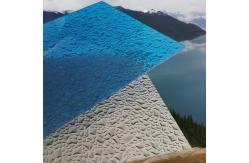 China Multicolor Enhanced Durability Polycarbonate Diamond Sheet UV Protection supplier