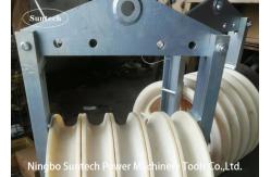 China 1040x125mm 50KN Overhead Line Conductor Stringing Pulley Blocks supplier