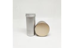 China Tea Aluminum Tin Plate Cans Screw Top Round Candle Spice Tins Containers supplier