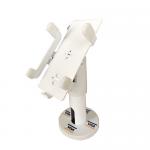 White Anti Theft Tablet Holder Metal Rotatable Security POS Terminal Display Stand for sale