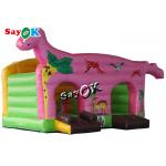 Customized Kids Inflatable Amusement Park T-Rex Dinosaur Theme Bouncy Castle for sale
