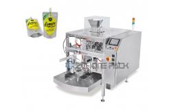 China Automatic Bag Feeding Liquid Packaging Machine Stand Up Pouch Spout Pouch Juice Sauce supplier