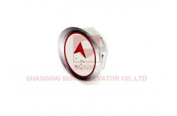 China Elevator Up Button Red Led / Blue Led / Yellow Led Transparent Plastic Characters supplier