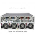 Supermicro AS-4124GQ-TNMI 4U GPU Server with 10 Hot-Swap NVMe/SAS/SATA Drive Bays and 4x 3000W Titanium Power Supplies for High Performance Computing