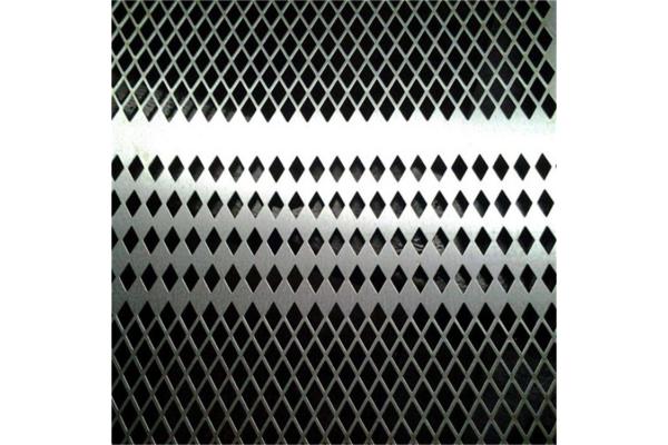 Diamond Perforated Sheet Metal , Perforated Aluminum Plate Hexagonal Hole