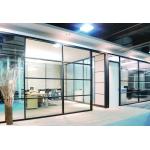 Straight Shape Sliding Glass Partition Walls For Office / Conference Room for sale