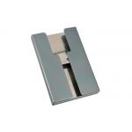 Open Aluminum Credit Card Wallet Holder Rectangle Customized Logo for sale