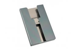 China Open Aluminum Credit Card Wallet Holder Rectangle Customized Logo supplier
