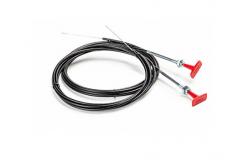 China Red T Handle Control Cable Assembly For Throttle Control / Regulating Valve supplier