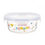 4 Lock Custom Food Storage Containers Personalized Glass Containers With Different Design for sale