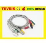 SPACELABS patient monitor device ECG Cable 700-0006-09 5 leads Clip IEC for sale