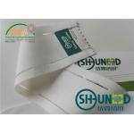White Stretchable Waistband Interlining Elasticity Woven Fusing 130 - 145 ℃ for sale