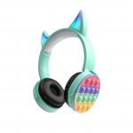 12m Noise Cancelling Bluetooth Headphones With Pop Bubbles Silicone Push Pop Toy Stereo Headsets for sale