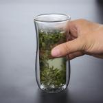 Double Walled 350ml Borosilicate Glass Turkish Tea Cups