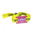 Personalised Woven Custom RFID Wristbands Fabric NFC Wristbands For Events for sale