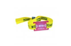 China Personalised Woven Custom RFID Wristbands Fabric NFC Wristbands For Events supplier