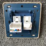 Computer Broadband Network Information Terminal RJ45 Socket / Telephone Wall Socket