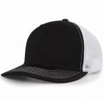 Custom Pre Curved Mesh Hat Cotton Trucker Cap with Plastic Snapback
